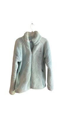 Columbia Sportswear mint green faux shearling fluffy jacket Size M